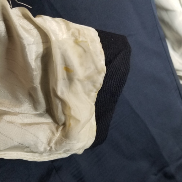 Yves Saint Laurent YSL Blazer Suit Jacket Navy  Blue Sport Coat Men's  Wool - Picture 10 of 16